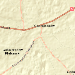 Gościeradów Street Map