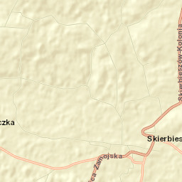 Skierbieszów Street Map