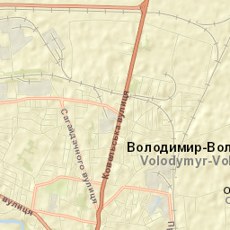 Volodymyr-Volynskyi Street Map