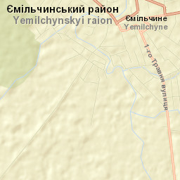 Yemilchyne Street Map