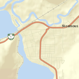 Sicamous Street Map