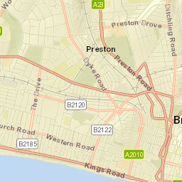 Brighton and Hove Street Map