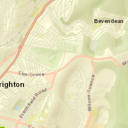 Brighton & Hove, uk Street Map