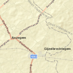 Anzegem Street Map