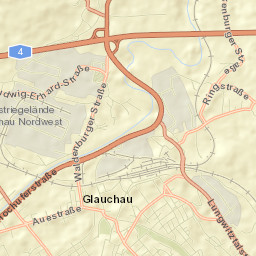 Glauchau Street Map