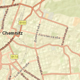 Chemnitz Street Map