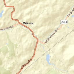 Mníšek Street Map