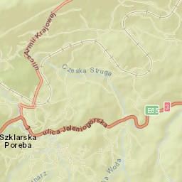Szklarska Poręba Street Map