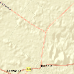 Turobin Street Map