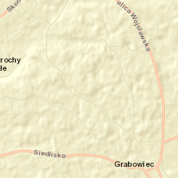 Grabowiec Street Map