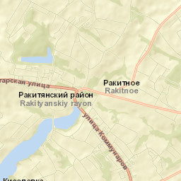 Rakitnoye Street Map