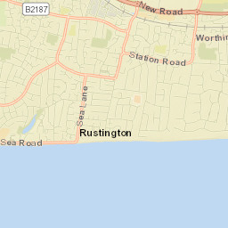 Rustington Street Map