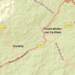 Tournehem-sur-la-Hem Street Map