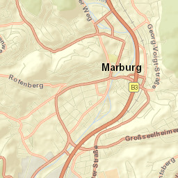 Marburg an der Lahn Street Map