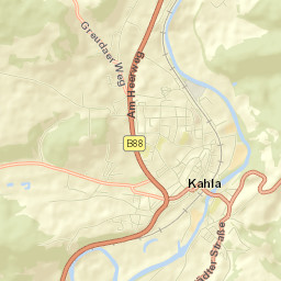 Kahla Street Map