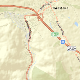 Chrastava Street Map