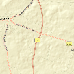 Małogoszcz Street Map