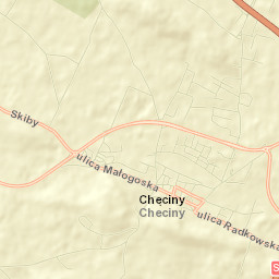 Chęciny Street Map