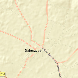 Daleszyce Street Map
