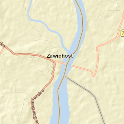 Zawichost Street Map