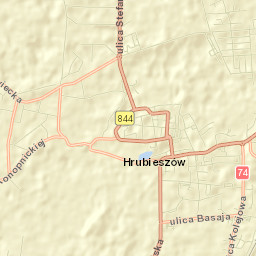 Hrubieszów Street Map