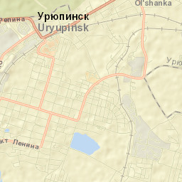 Uryupinsk Street Map
