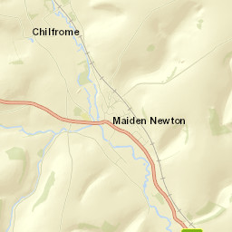 Maiden Newton Street Map