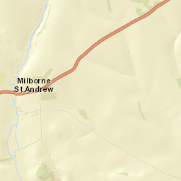 Milborne St Andrew Street Map