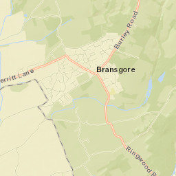 Bransgore Street Map