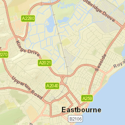 Eastbourne Street Map