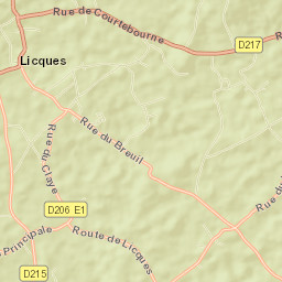 Licques Street Map