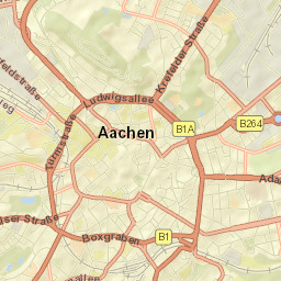 Aachen Street Map