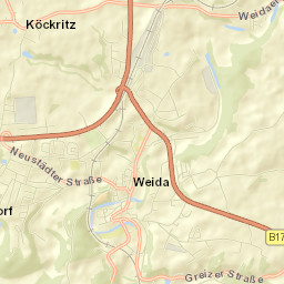 Weida Street Map