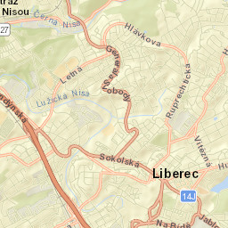 Liberec Street Map