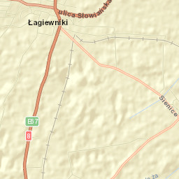 Łagiewniki Street Map