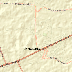 Blachownia Street Map