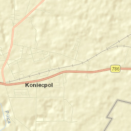 Koniecpol Street Map
