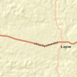 Łagów Street Map