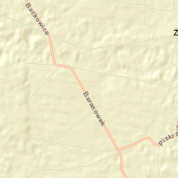 Baćkowice Street Map