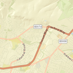 Canford Heath Street Map