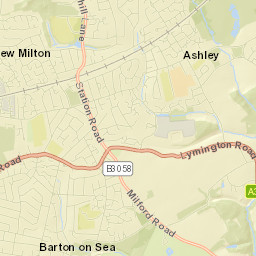 New Milton Street Map
