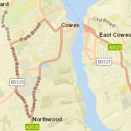 East Cowes Street Map