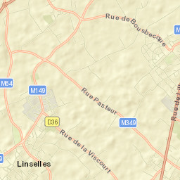 Linselles Street Map