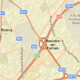 Neuville-en-Ferrain Street Map