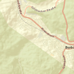 Burbach Street Map