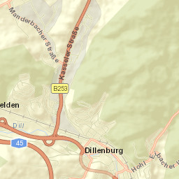 Dillenburg Street Map
