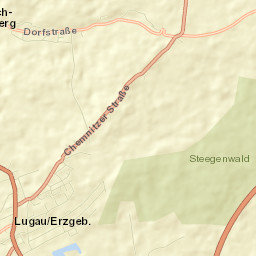 Lugau Street Map
