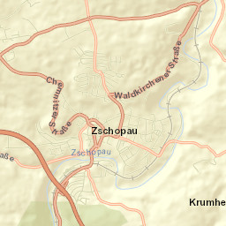 Zschopau Street Map