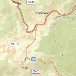 Kořenov Street Map
