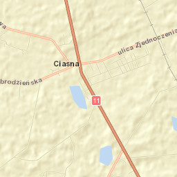 Ciasna Street Map